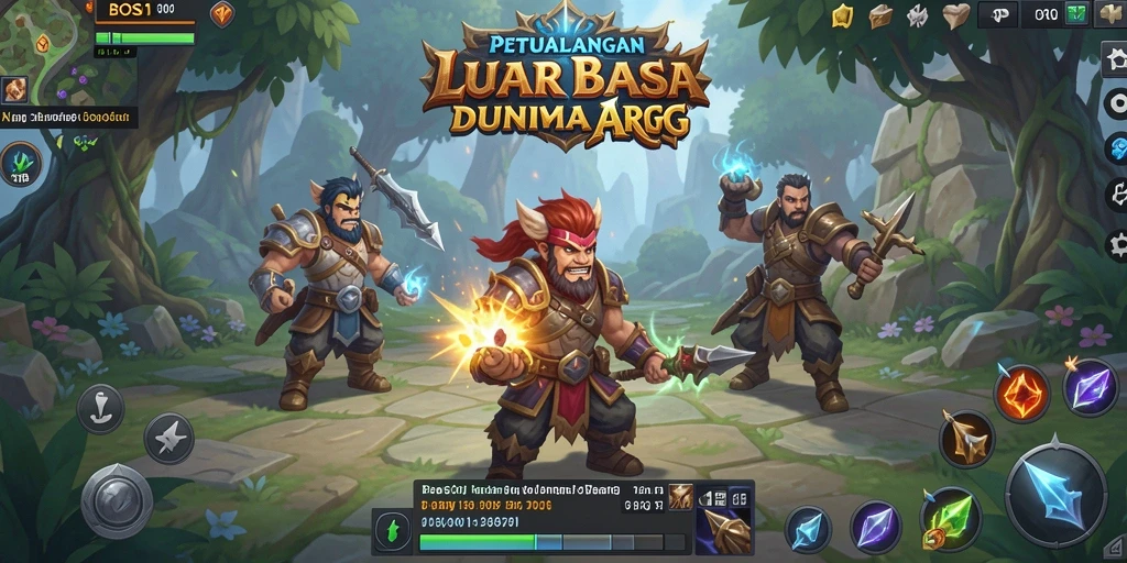 Tampilan gameplay ARPG yang menegangkan dan mendebarkan di BOS01.