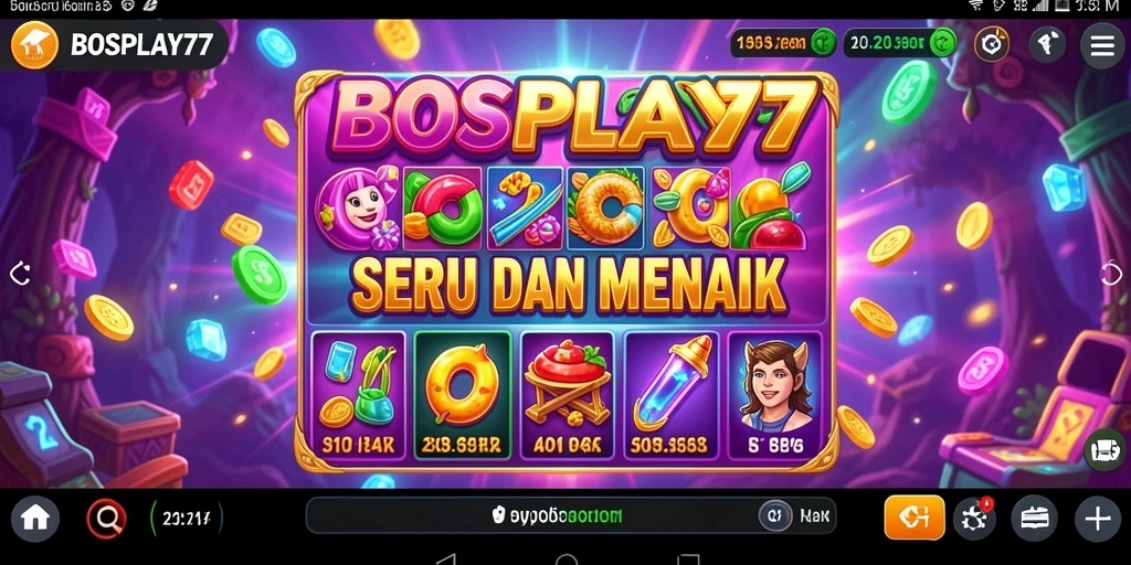 Tampilan gameplay Slot yang menawan dan mengasyikkan di BOSPLAY77.