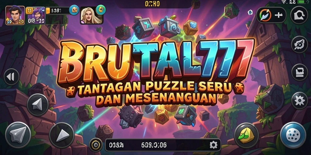 Screenshot dari gameplay <strong>BRUTAL77</strong> yang menampilkan tantangan puzzle menarik.