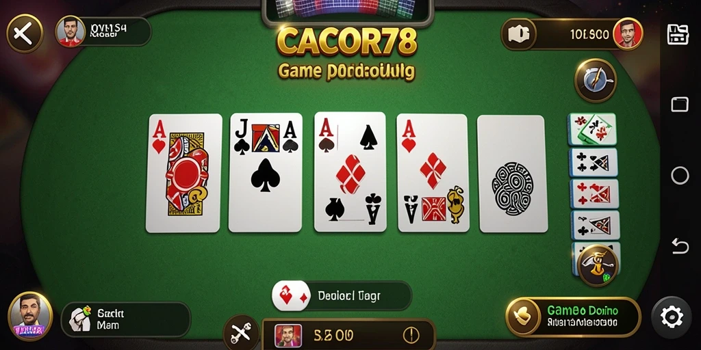 Tampilan gameplay seru dan interaktif di CACOR78.