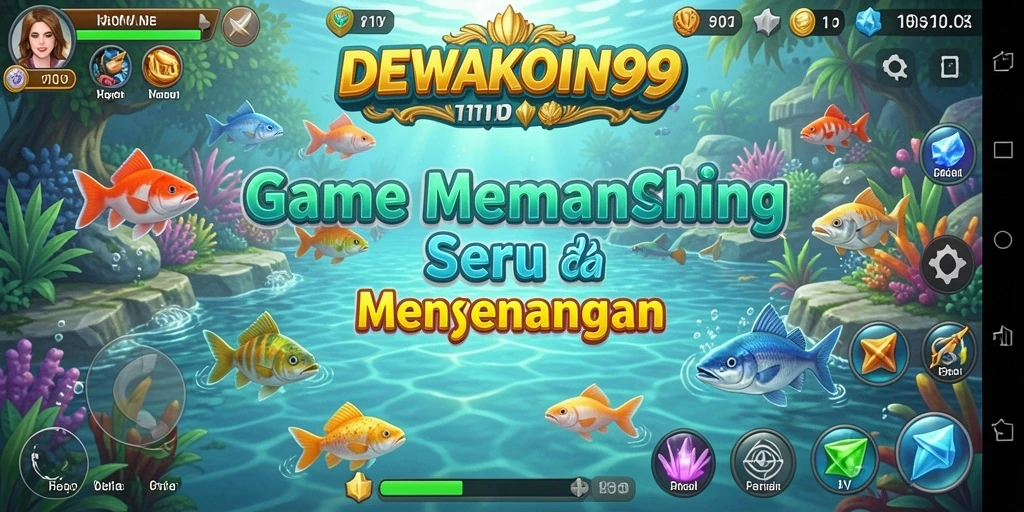Pengalaman gameplay seru memancing di DEWAKOIN99.