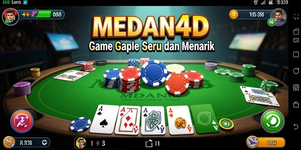 Tangkapan layar permainan Gaple yang asyik dan menarik.