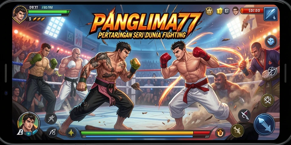 Tampilan seruGameplay pertarungan di PANGLIMA77