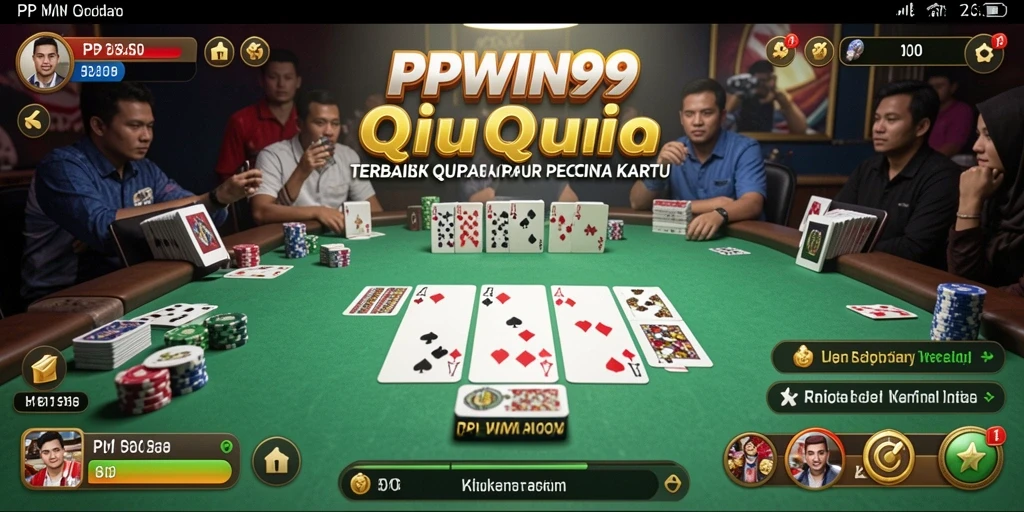 Tampilan menarik dari gameplay QiuQiu di PPWIN99.