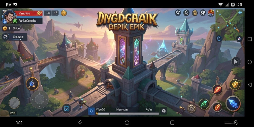 Tampilan menyenangkan dari gameplay Tower Defense yang menegangkan.