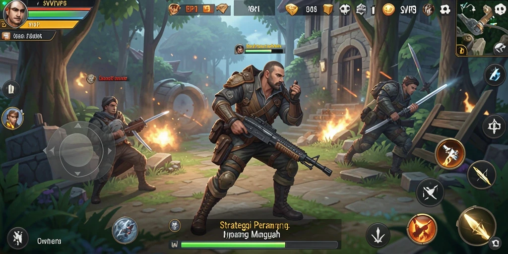 Tangkapan layar gameplay SVIP1 dengan aksi strategi yang intens.