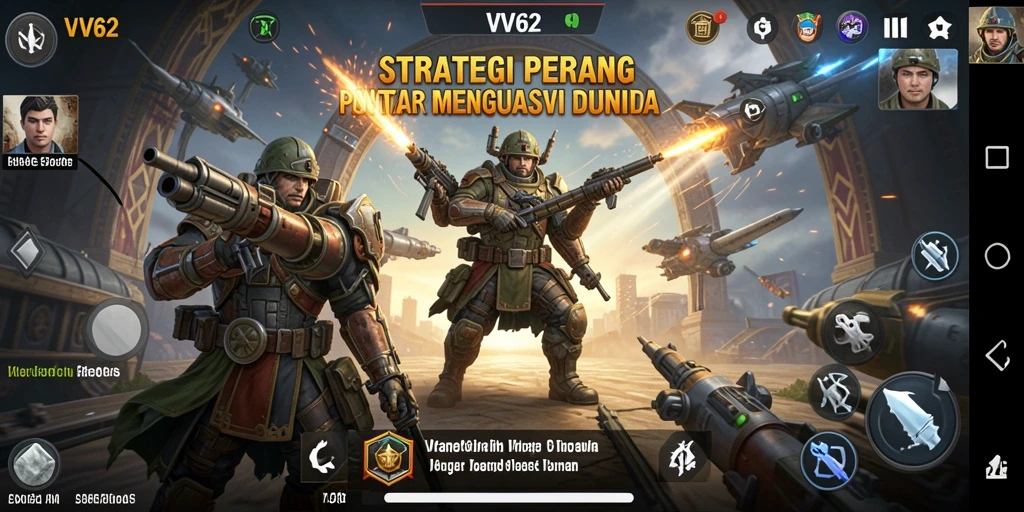 Gameplay menegangkan dari VV62 dengan strategi yang menantang.