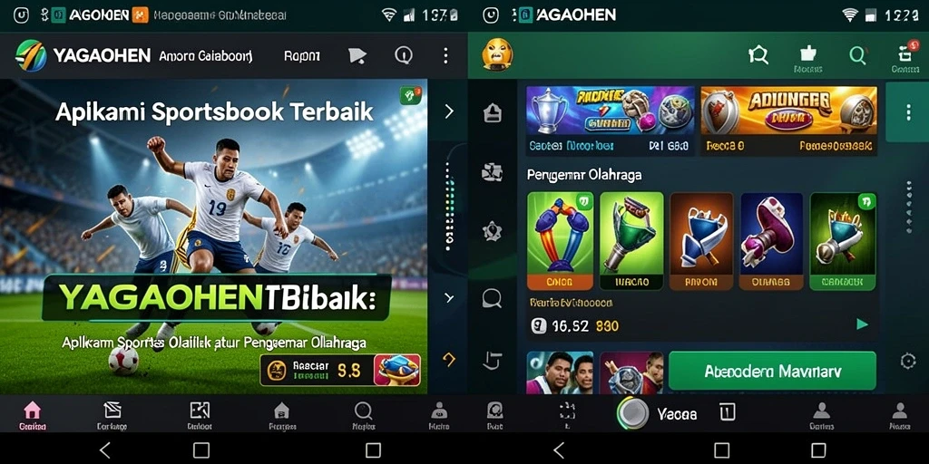 Screenshot utama YAGAOHEN menampilkan gameplay taruhan olahraga yang menarik.