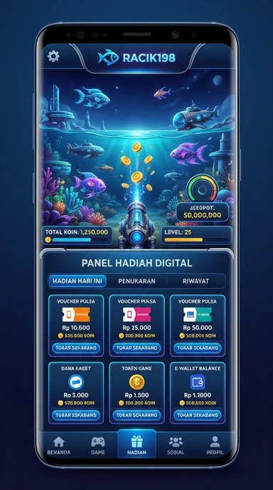 Tampilan aplikasi racik198 yang menarik dan user-friendly.